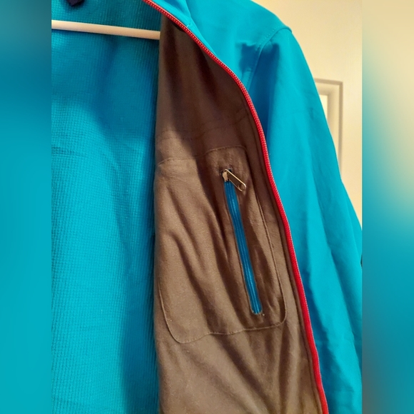 Patagonia Men's Adze Hybrid Soft Shell PolarTec Jacket Size M Blue Windblock - Picture 10 of 14